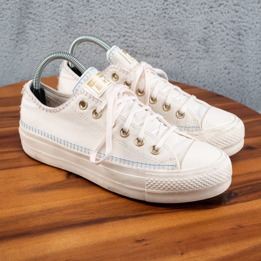 Converse Women Chuck Taylor All Star Lift Platform Crafted Stitch Sz 7.5 A08732C